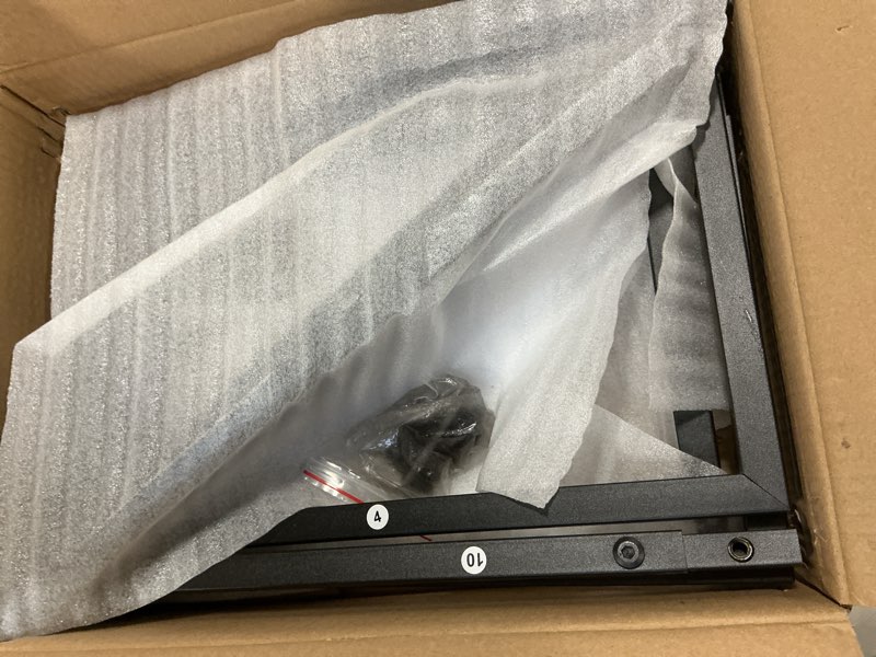 Condition photo showing Good Condition for Wedding Sign Stand, Adjustable Wedding Sign Holder with Design Bundle & Leather Straps, 68”x 30”x 20” Metal Easel Stand for Wedding Sign, Welcome to Our Wedding Sign with Stand(Black)