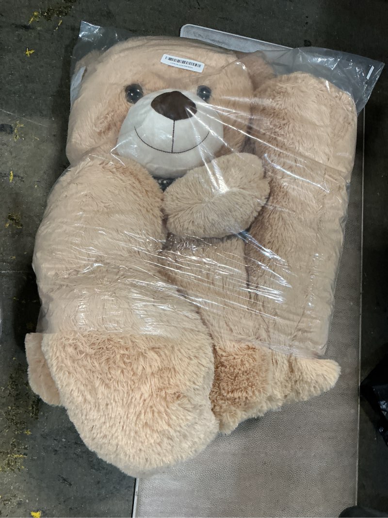 Condition photo showing Good Condition for MaoGoLan Giant Teddy Bear 4 Feet,Adorable and Cuddly Big Bear Stuffed Animal 47", Classic Teddy Bear Plush Gift Decoration for Baby Shower,Party,Birthday,Valentines Day,Tan Brown 47 inches