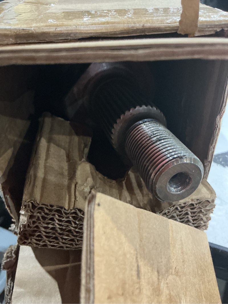 Condition photo showing As Is for front left driver side cv axle shaft dana 186 mm axle fit for jeep wrangler sahara jk 2007-2017 dana 30# 68145055aa, yaw39127