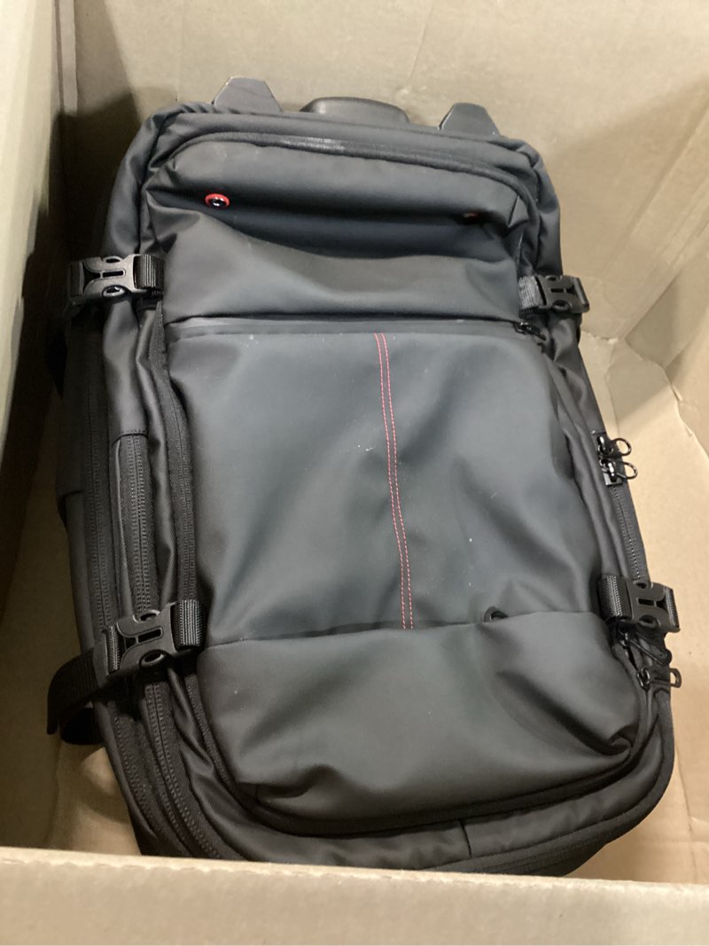 Condition photo showing item condition for GLOAMFIORD Vacuum Rolling Backpack with Vacuum System, Built-in Pump and Charging Port, Carry On Luggage with Vacuum Seal Bag, Wheels, Travel Suitcase with Vacuum Compression Bag for 17" Laptop One Click Vacuum, No Pump Required