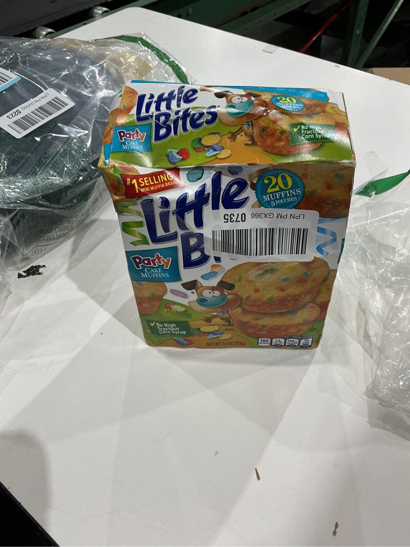 Condition photo showing As Is for little bites party cake muffins