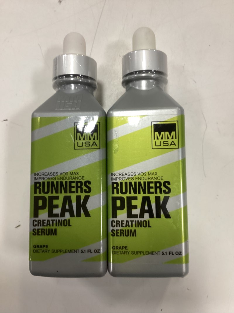 (BB.12-2026). PACK 2 - MMUSA Runners Peak Creatine Serum: Top Pre-Workout For Running, Endurance & Strength. Reduces Lactic