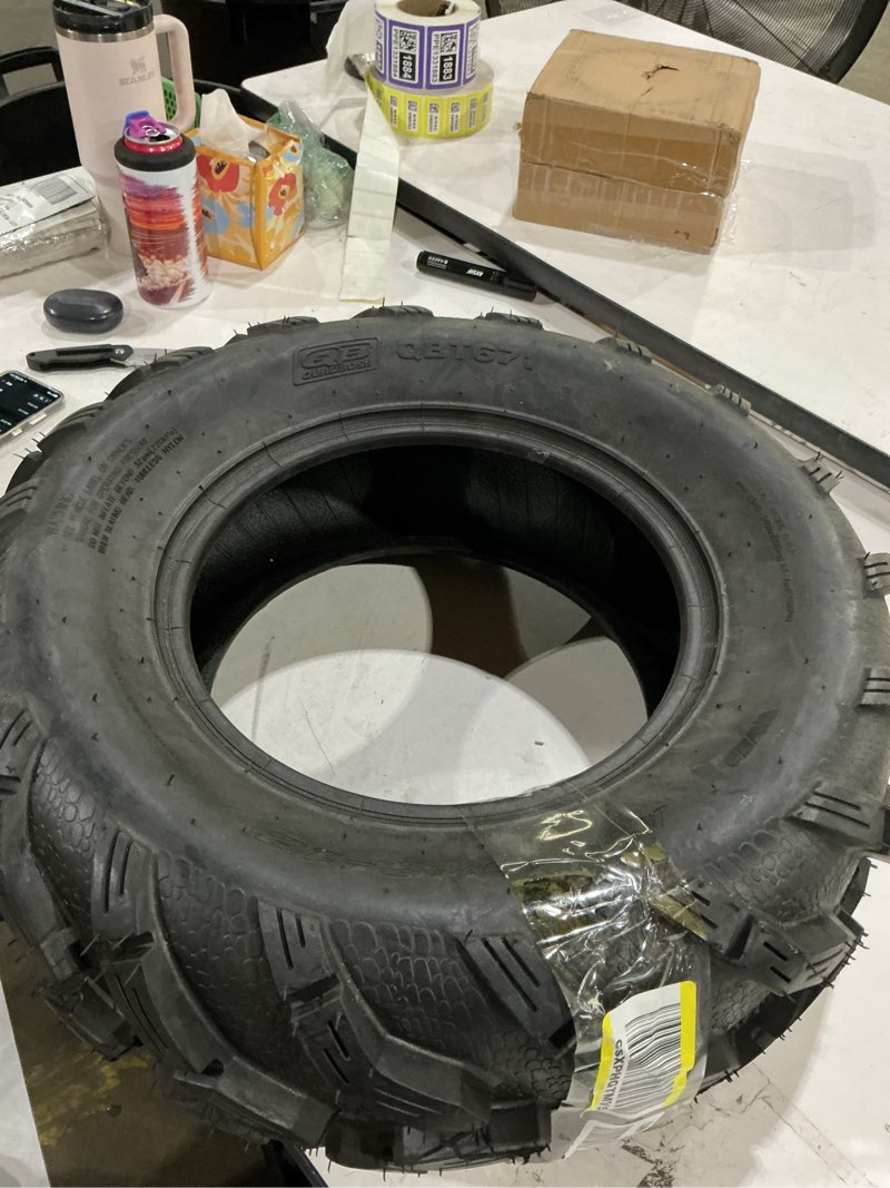 Condition photo showing Good Condition for tusk mud force atv/utv tire – 25x8-12 off-road utility tire
