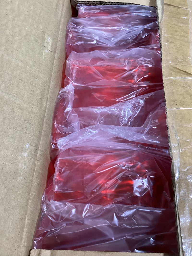 Condition photo showing Good Condition for 7oz plastic wine glasses, 48pcs rose red reusable drinking cups vintage champagne flutes, plastic crystal water goblets for parties stemmed shatterproof drinking glasses for wedding, toasting party rose red 48 pcs