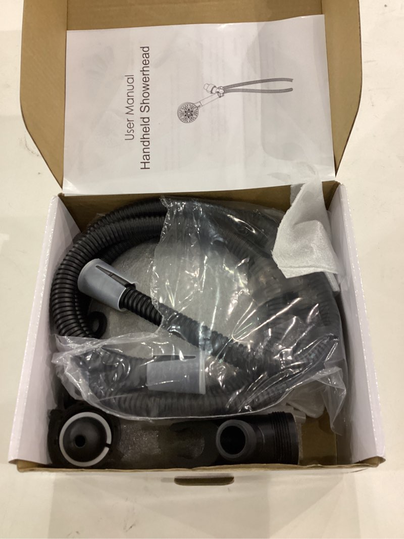 filtered shower head with handheld matte black, bowger 6 modes high pressure shower heads with power
