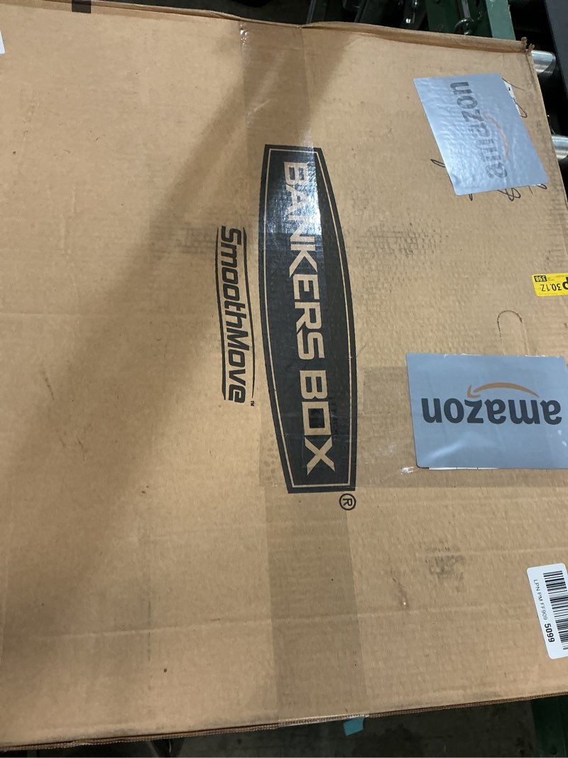 Condition photo showing New/Like New for Bankers Box Small Moving Box 15 Pack, Pre-Printed for Labeling, 16.5-in x 12.25-in x 12.675-in (7713802) Small Moving Boxes