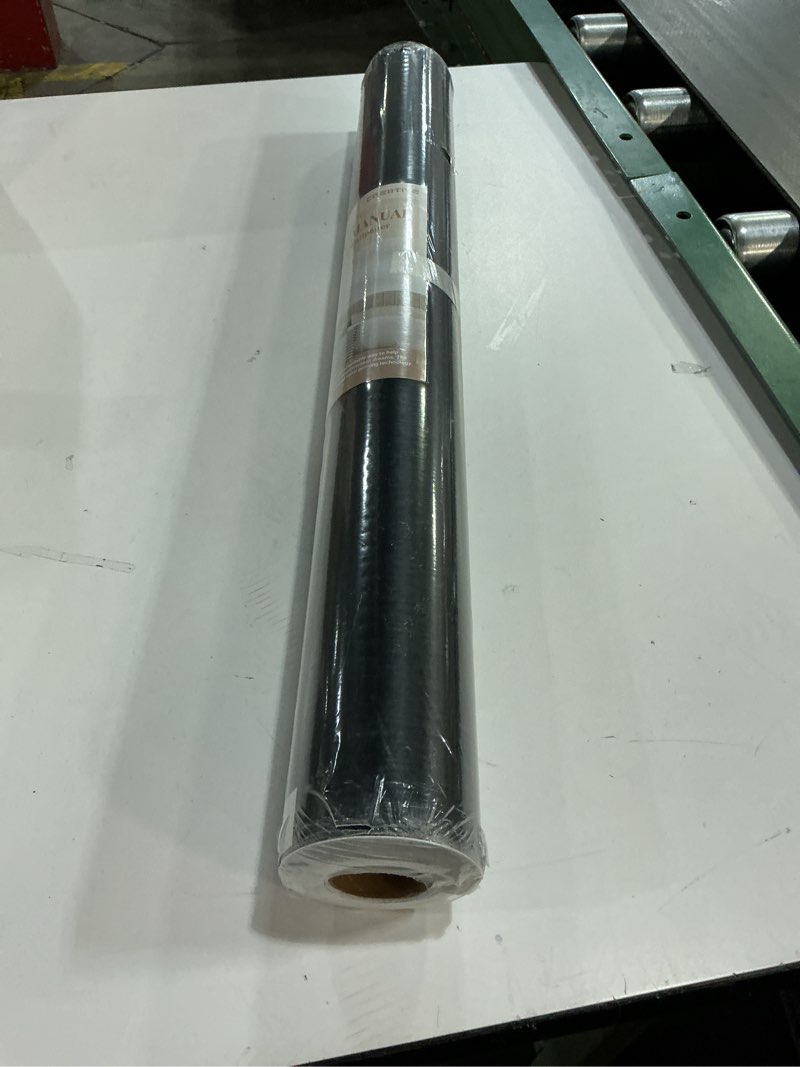 Condition photo showing New/Like New for CRE8TIVE 24"x354" Brushed Black Stainless Steel Contact Paper Wide Thick Black Wallpaper Peel and Stick Waterproof Removable Self Adhesive Metallic Vinyl Paper for Kitchen Appliances Dishwasher Fridge 24" x 354" Black