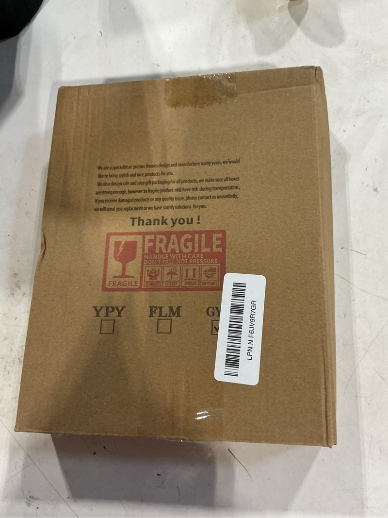 Condition photo showing New/Like New for 6x8''premium silver metal floating picture frame set of 2,for photo sizes (3.5x5''4x6''5x7''),classy flaoting frames for wedding & home decor,easy glass replacement with spring - loaded mechanism