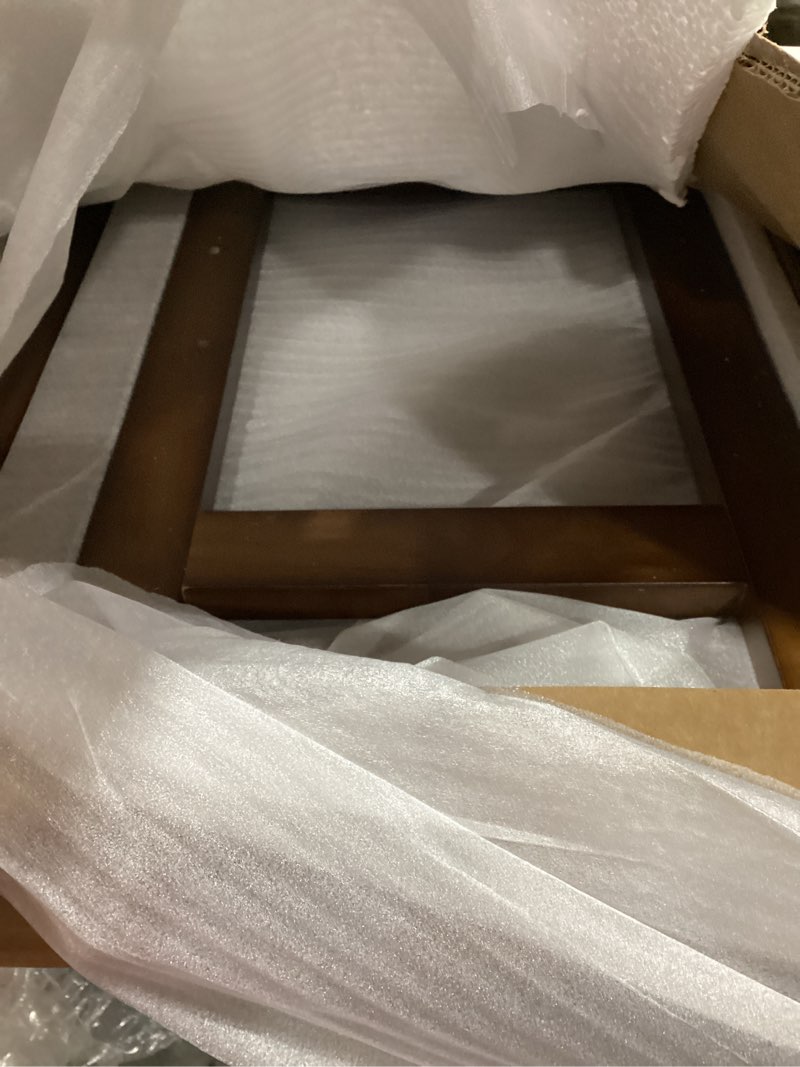 Condition photo showing Good Condition for Coat Rack Solid Wood Clothes Rack with 2 Shelves & 4 Hooks for Hanging Clothes Garment Wallets Hats, Clothing Rack Heavy Duty Coat Rack Freestanding with Storage Hall Tree for Hallway Bedroom L-25.98"W