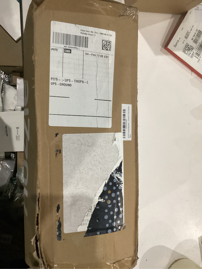 Condition photo showing As Is for Nuzzle Cooling Adjustable Pillow Queen Size for Side Sleepers, Luxury Bed Pillow Hotel Collection - Best Adjust Height Soft Firm Pillow for Back, Stomach or Side Sleepers