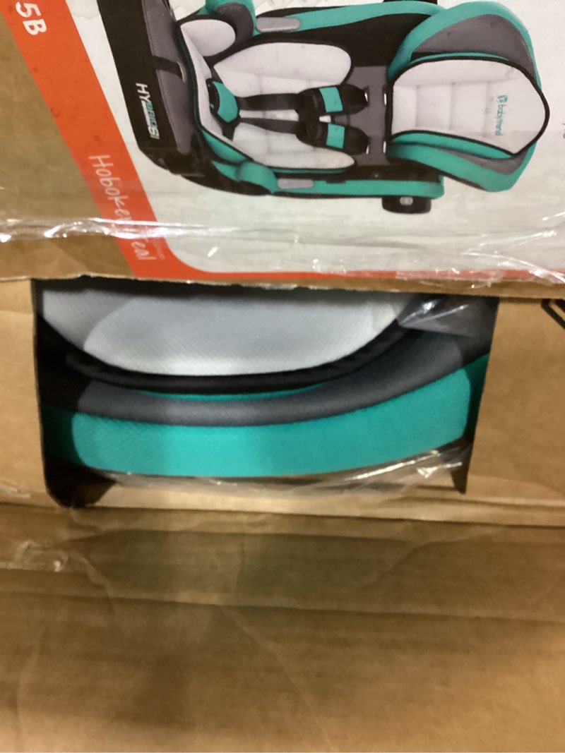 Condition photo showing New/Like New for baby trend hybrid si 3-in-1 combination booster car seat with side impact protection, hoboken teal hybrid si hoboken teal