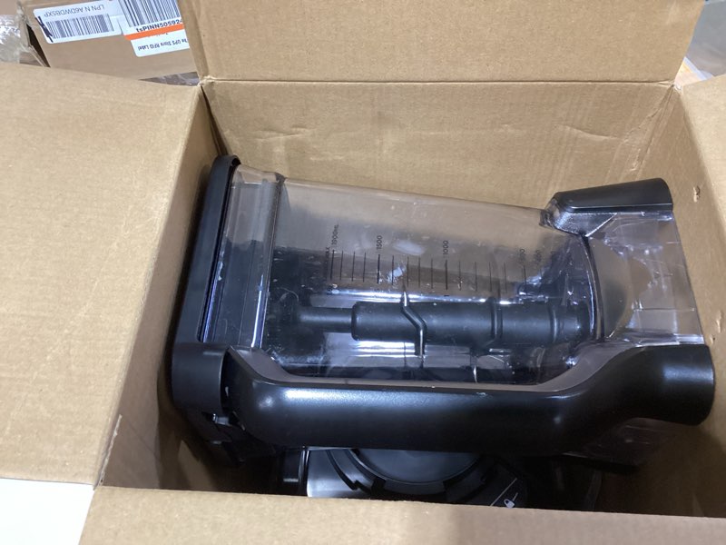 Condition photo showing Good Condition for ninja professional plus blender | max power smoothie blender, ice cream maker, frozen drink mixer & margarita machine | 3 auto iq™ presets, 1400 w, 72oz total crushing pitcher | dark grey, bn701 72 oz. blender + total crushing pitcher