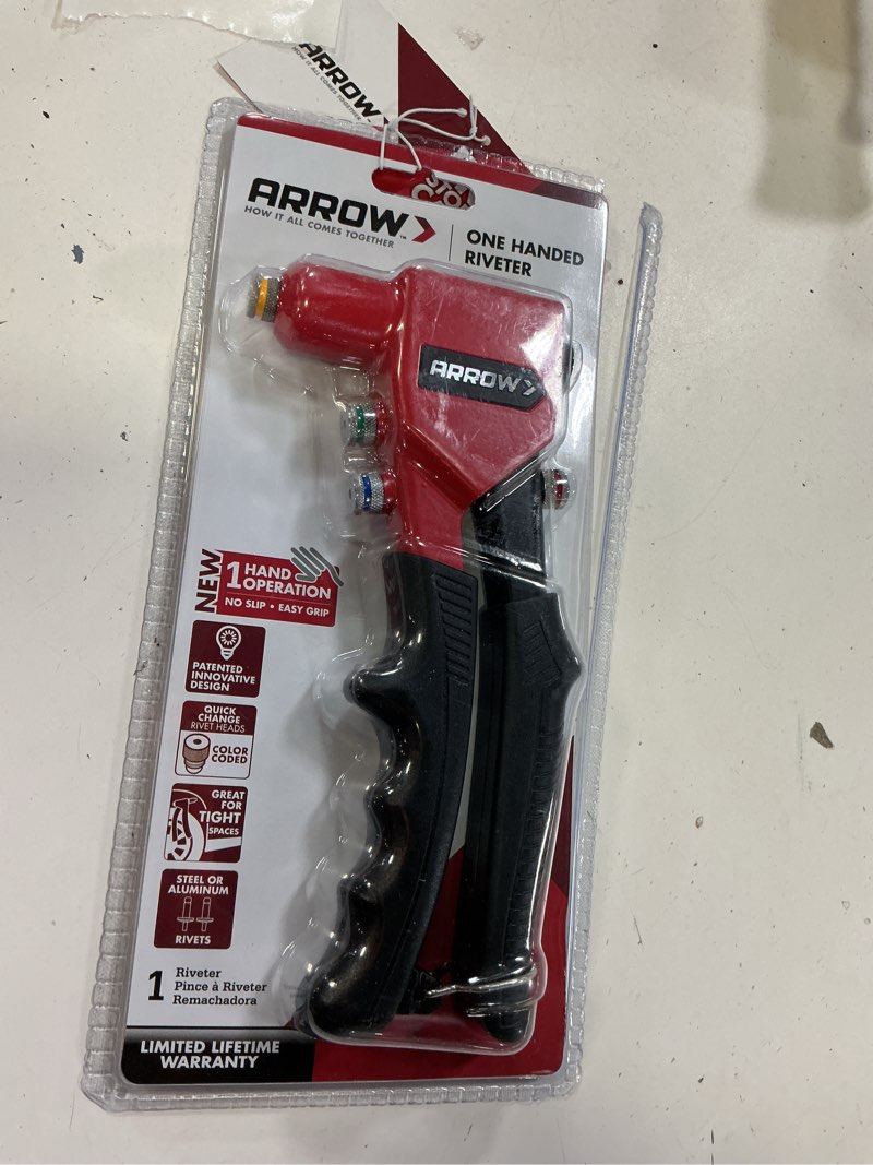 Condition photo showing As Is for 1 handed rivet tool