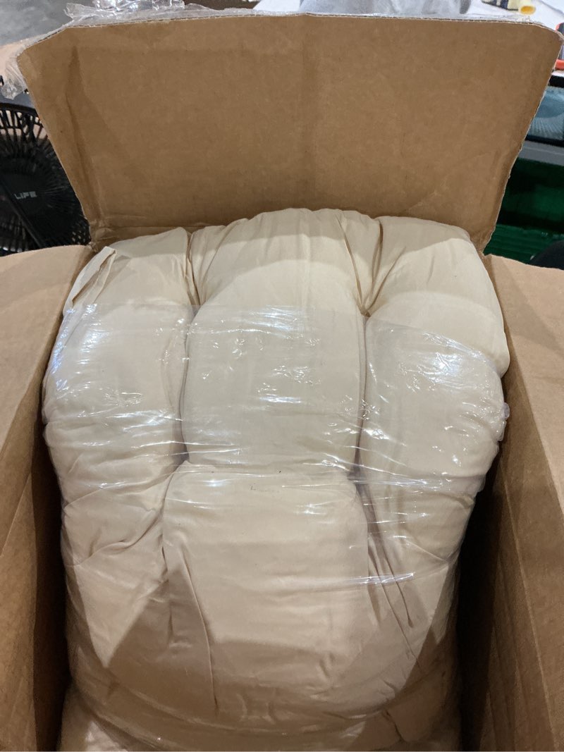 Condition photo showing Good Condition for outdoor chair cushions set of 2, 19"x19" tufted outdoor seat cushions, waterproof patio furniture cushions,beige 19*19 beige