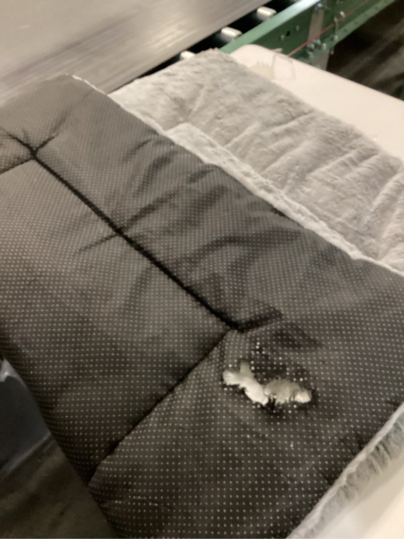 Condition photo showing As Is for Dog Beds Crate Pad for Medium/Large Dogs Fit Metal,Ultra Soft, Washable & Anti-Slip Kennel Pad for Dogs Cozy Sleeping Mat,Gray 36inch 36.0"L x 23.0"W x 1.0"Th gray