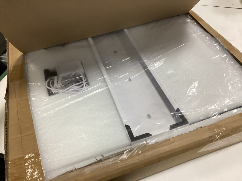 Condition photo showing Good Condition for Hasipu Vanity Mirror with Lights, 23" x 18" LED Makeup Mirror, Lighted Makeup Mirror with Dimmable 3 Modes, Touch Screen Control Vanity Mirror Square White White 23"L x 18"W