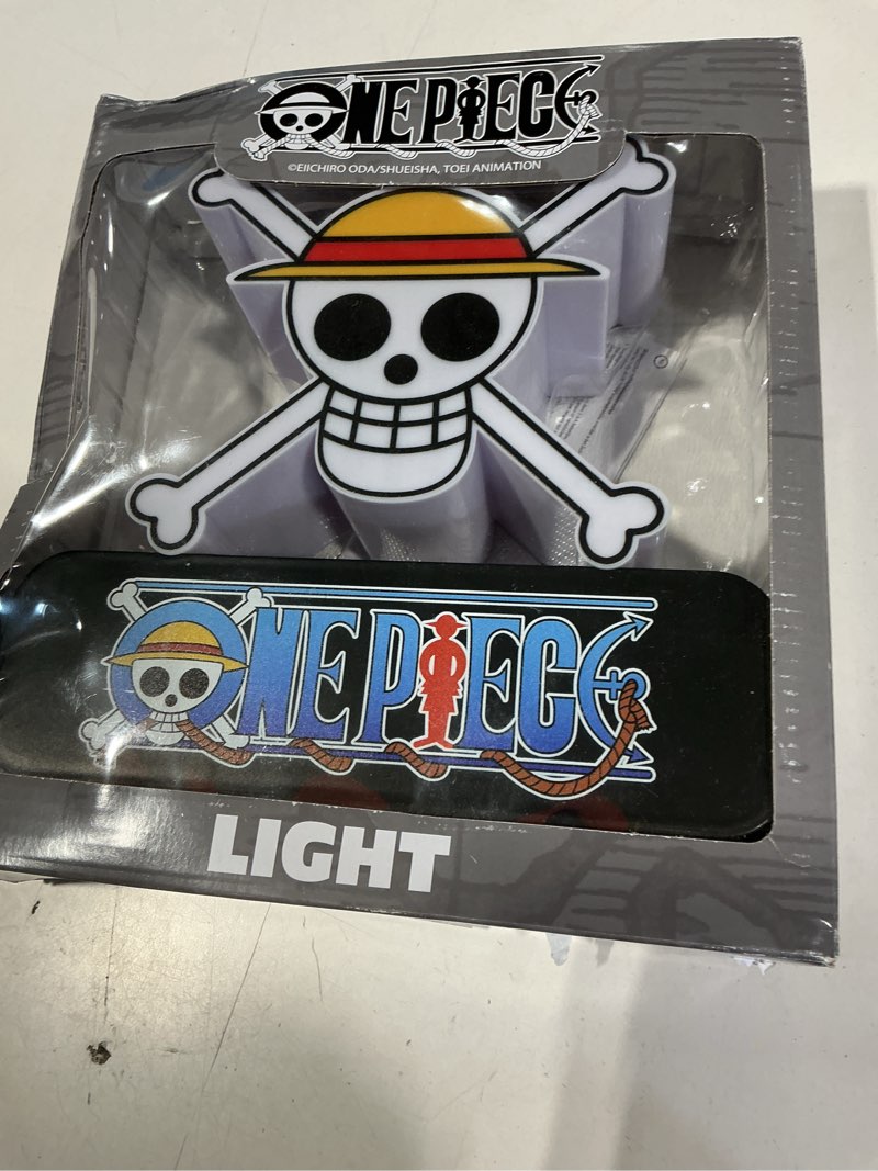 Condition photo showing Good Condition for one piece 3d night light, straw hat table desk lamp, white led light for bedroom, dimmable 3 brightness levels, usb or battery operated lamp, home room decor, manga, anime gifts (multi 3d skull)