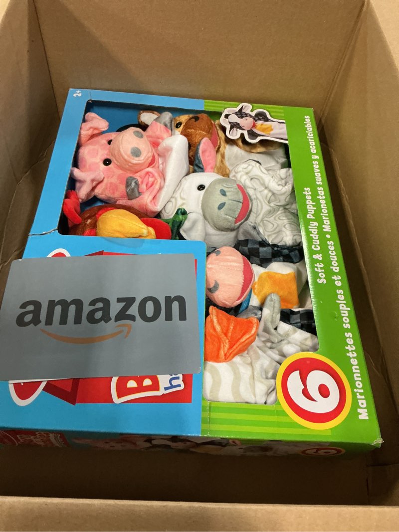 Condition photo showing Good Condition for Melissa & Doug Barn Buddies Hand Puppets, Set of 6 (Cow, Sheep, Horse, Duck, Chicken, Pig)