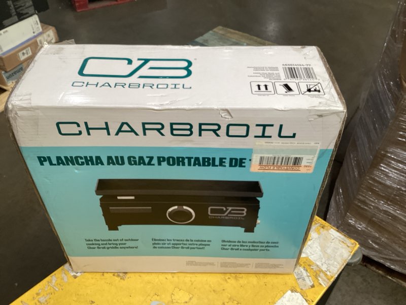 Condition photo showing Good Condition for charbroil performance series 1 burner liquid propane tabletop outdoor griddle black