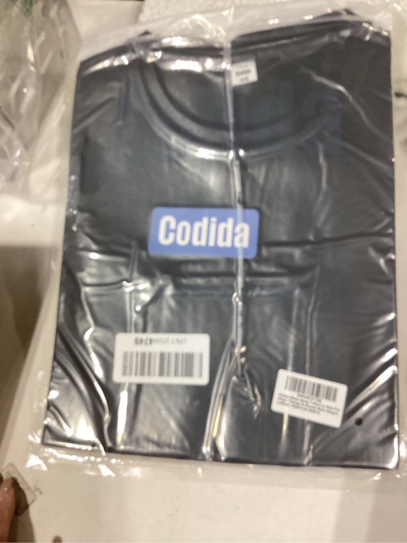 Condition photo showing New/Like New for sleep apnea t-shirt on side positional therapy to prevent back sleeping (black, xs) black x-small