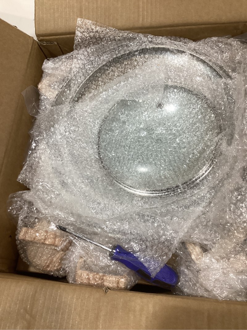 Condition photo showing New/Like New for 12 Pcs Pots and Pans Set Non Stick, Cookware Sets White Granite Induction Cookware, Non-toxic Healthy Nonstick Kitchen Cooking Set with Frying Pan Set, Saucepans (PFAS/PFOA/PFOS Free) White 12 Pieces