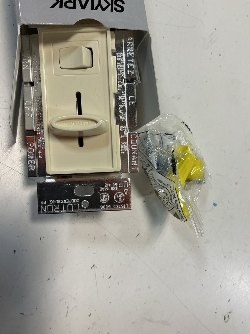 Condition photo showing Good Condition for lutron sfsq-lf-al skylark 3-speed fan and light control, almond