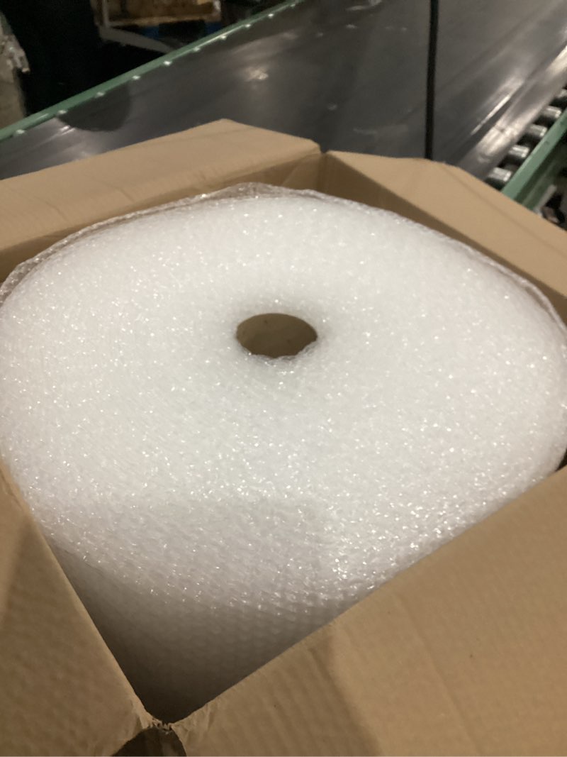 Condition photo showing New/Like New for amazon basics bubble wrap for moving, packing, shipping and storage, perforated protective cushioning for fragile items, 12-inch x 175-ft long roll, small 3/16", clear