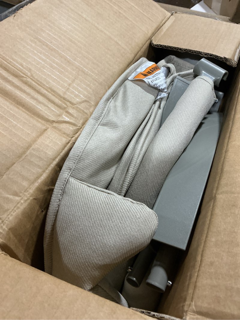 Condition photo showing As Is for Momcozy 2-in-1 Electric Baby Swing, Dual-Arm Support System & Parent-Inspired Motions, Convertible to Toddler Seat up to 66 lbs, Adjustable Height, Lightweight, Khaki