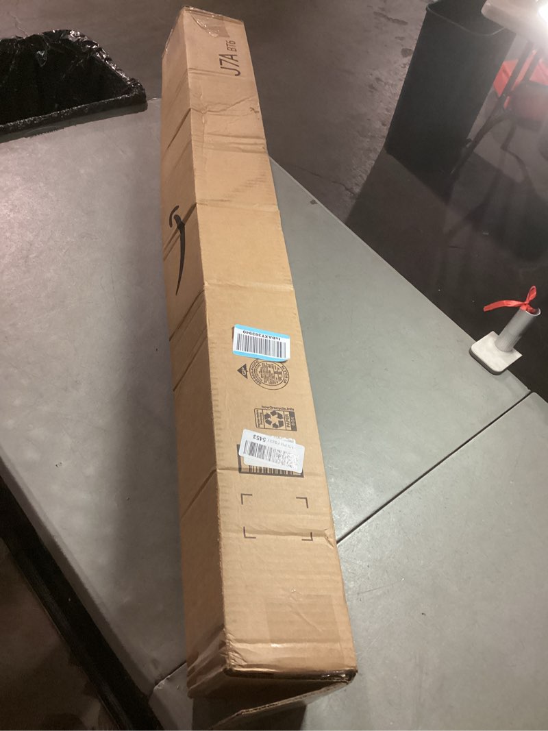 Condition photo showing As Is for randall manufacturing 1/4" plastic sliding door track (black, 4 ft long) black 4 ft long