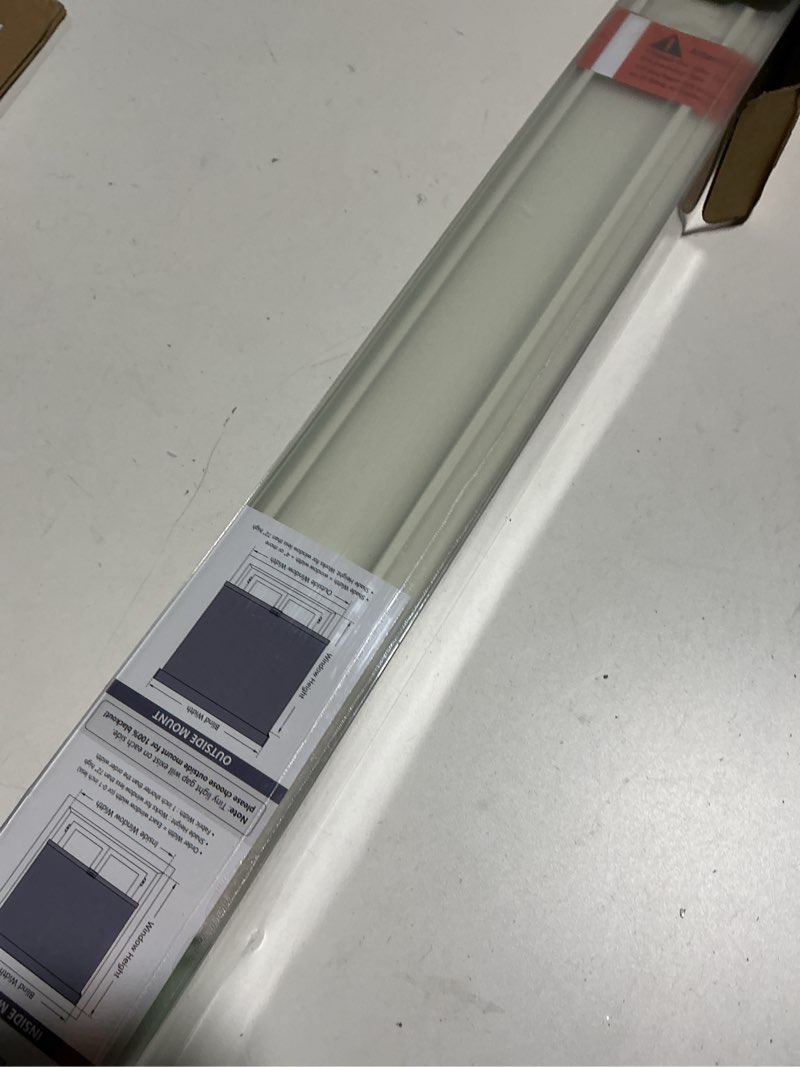 Condition photo showing Good Condition for AOSKY Blackout Roller Shades Cordless Blinds for Windows, Free-Stop Shades with Valance, Thermal Insulated Fabric, UV Protection, Blinds for Home and Office (33.5" W x 72" H, Linen Beige Linen Beige 33.5"W x 72"H