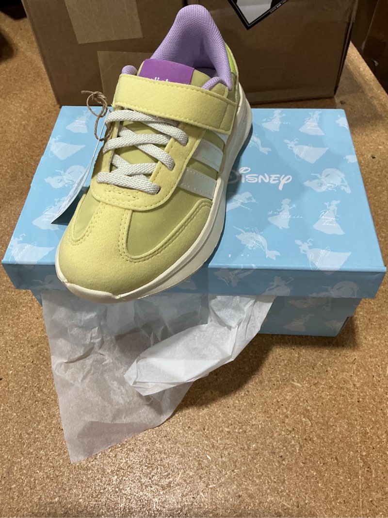 Condition photo showing New/Like New for adidas kids disney tiana run 70s 2.0 children's shoes,