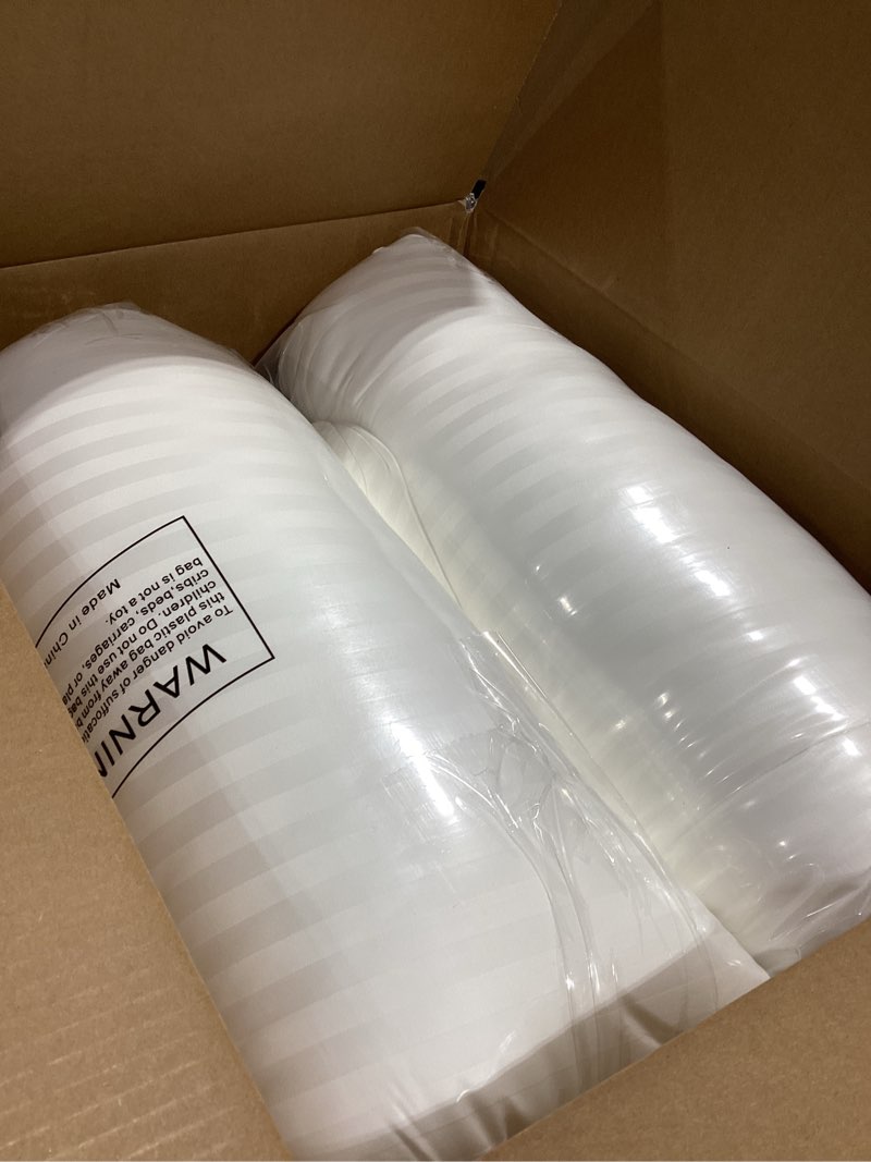 Condition photo showing New/Like New for Beckham Hotel Collection Bed Pillows King Size Set of 2 - Down Alternative Pillow for Back, Stomach or Side Sleepers King White