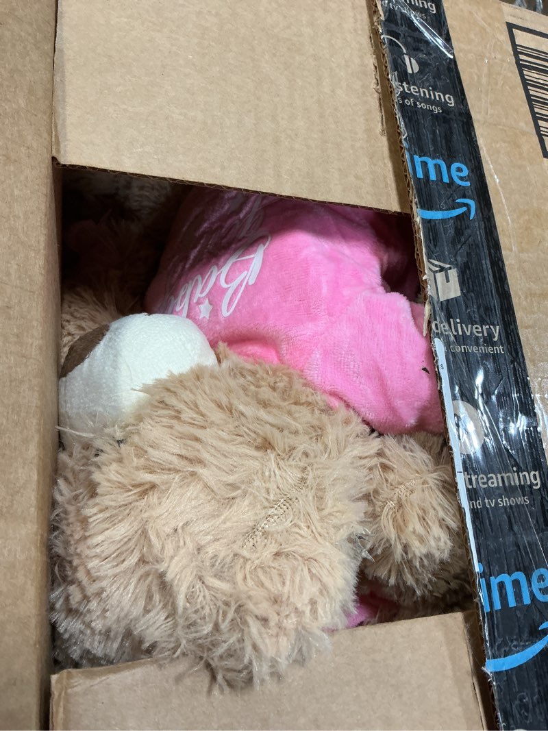 Condition photo showing Good Condition for Lenwen 10 Pcs Baby Shower Bear Stuffed Decorations Animal Cute Plush Toy 14 Inch Stuffed Bear Plush Dolls in Bulk for Baby Shower Christmas Birthday Wedding Home Decorations (Girl) 10 Girl