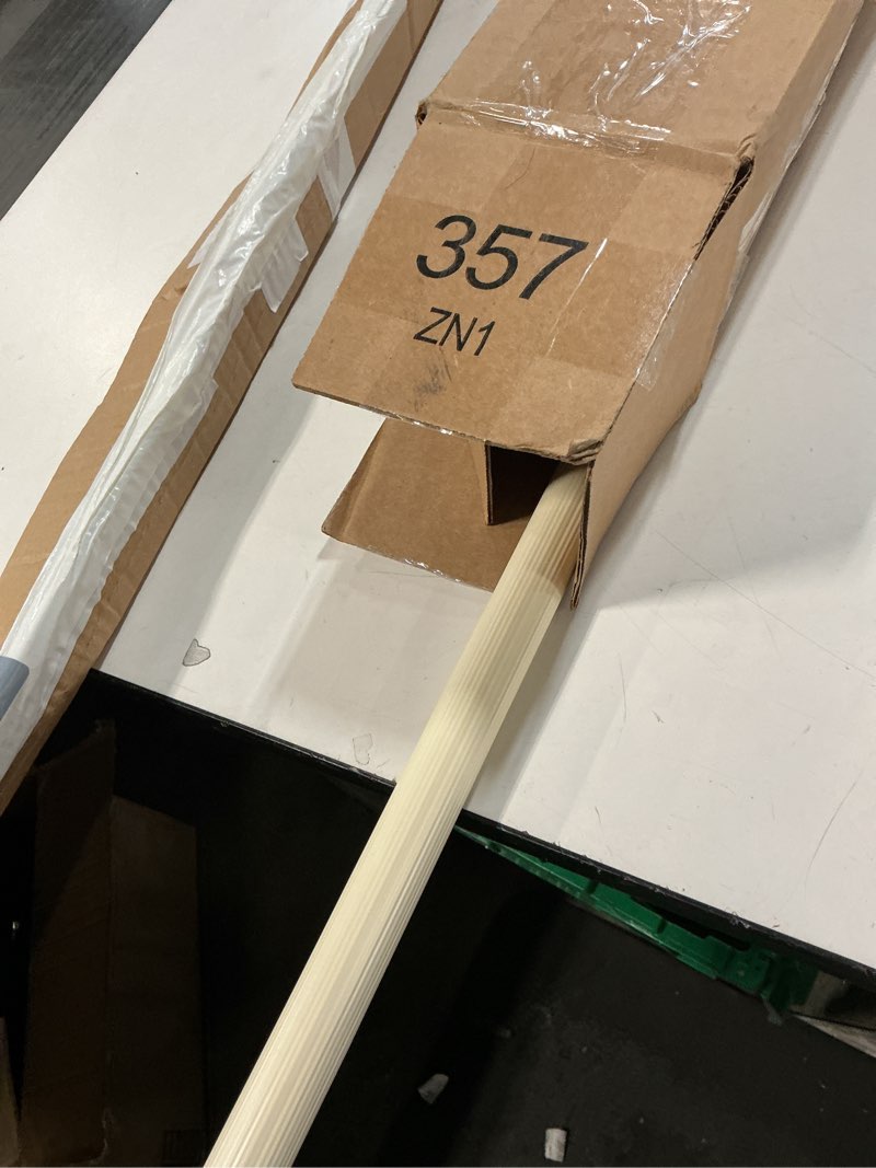 Condition photo showing Good Condition for Kenney KN609L/87 Twist & Fit No Tools Spring Tension Standard Shower Curtain Rod with Non-Slip, Non-Scratch Ends, 42-72\" Adjustable Length, Easy Install, Cream, 1\" Diameter Rust Resistant Steel Tube 