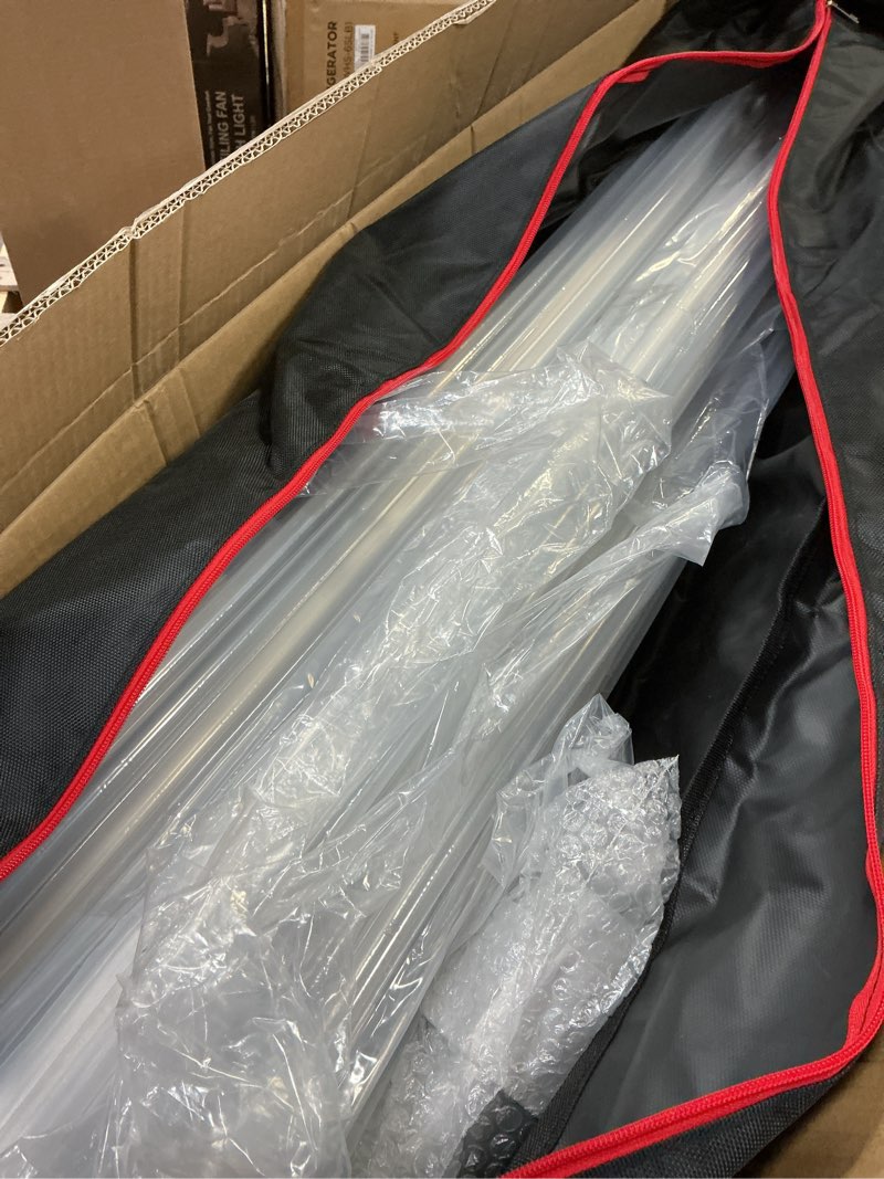 Condition photo showing Good Condition for hecis10ftx10ft double crossbar pipe and drape stand, heavy duty backdrop stand, adjustable metal background stand for parties birthday party baby shower wedding decorations similar