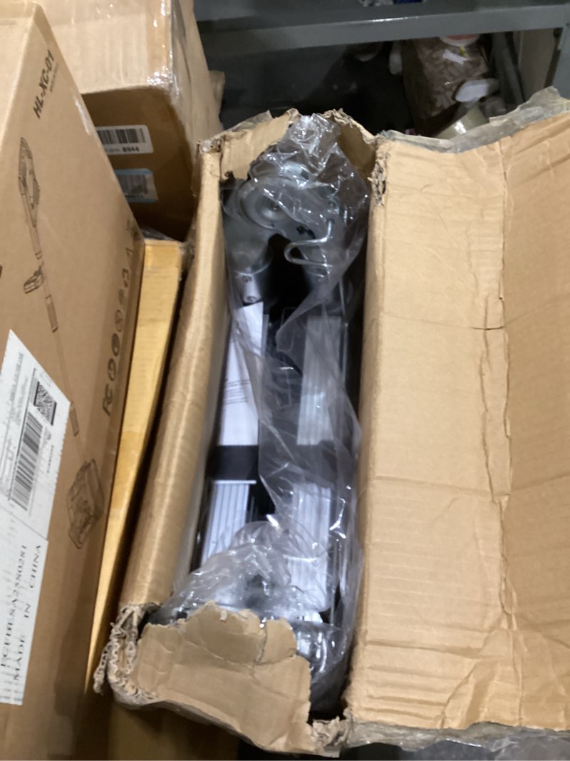 Condition photo showing Good Condition for A-Frame Aluminum Telescopic Extension Ladder with Non-Slip Feet, 16.5FT Rv Telescope Foldable Extendable Compact Ladders for House Roof Travel Trailers, Adjustable Retractable, 330lbs Capacity Silver 16.5 FT