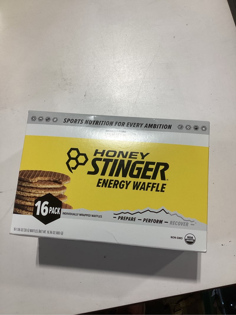 HONEY STINGER, VANILLA WAFFLE. Best by 08/27/26