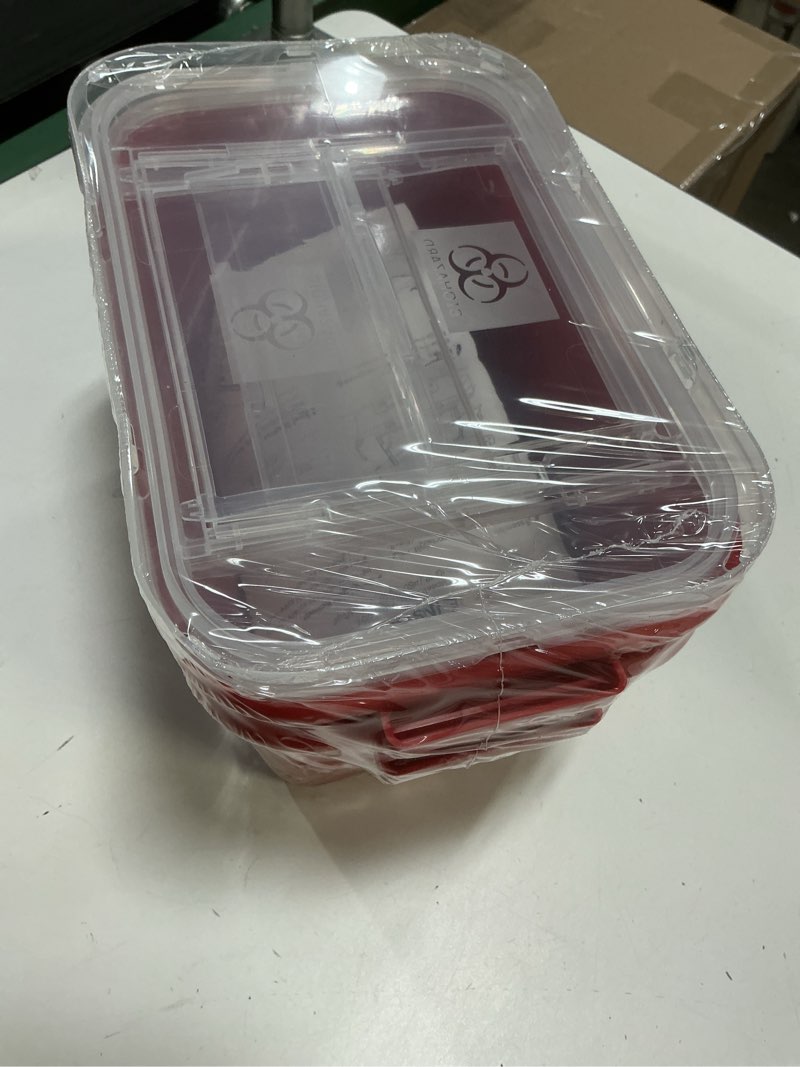 Condition photo showing New/Like New for Alcedo Sharps Container for Home and Professional Use 1 Gallon (2-Pack), Biohazard Needle and Syringe Disposal, Medical Grade 1 Gallon 2