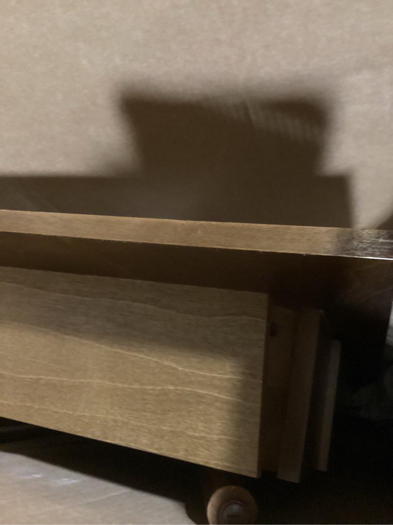 Condition photo showing Good Condition for Melissa Mid Century Walnut Desk by Linon