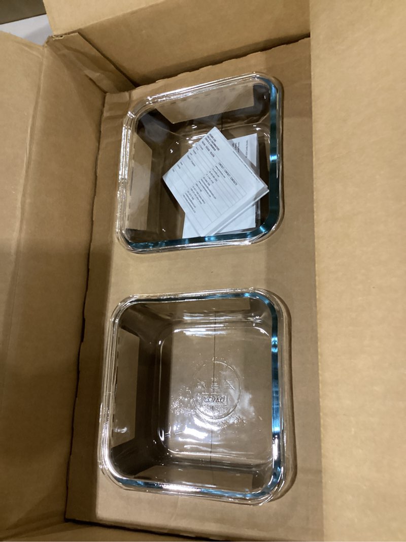 Condition photo showing Good Condition for pyrex freshlock (5-pack, 4 cup) glass food storage containers set, airtight & leakproof plastic locking lids bpa-free, meal prep containers set, freezer dishwasher microwave safe 5 pack (4-cup)