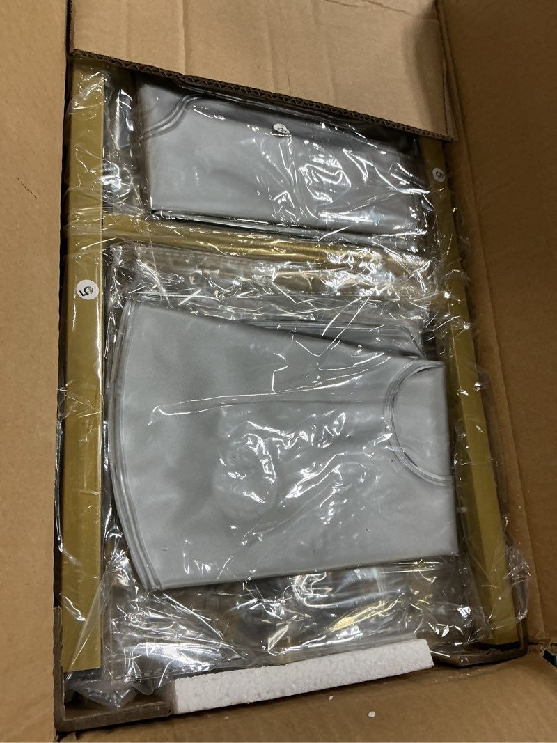 Condition photo showing New/Like New for snughome arch backdrop stand, set of 2 metal arch stand (7.2ft+6ft), gold wedding arch frame for party, baby shower, holiday, ideal for balloon flower 7.2ft+6ft gold