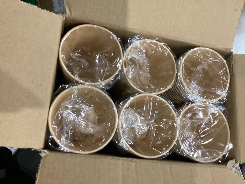 Condition photo showing Good Condition for 300 Pack 5 oz Paper Cups, Disposable Kraft Bathroom Cups 5 Ounce, Espresso Coffee Hot/Cold Beverage Cups for Home, Kitchen, Party 5OZ-300PACK