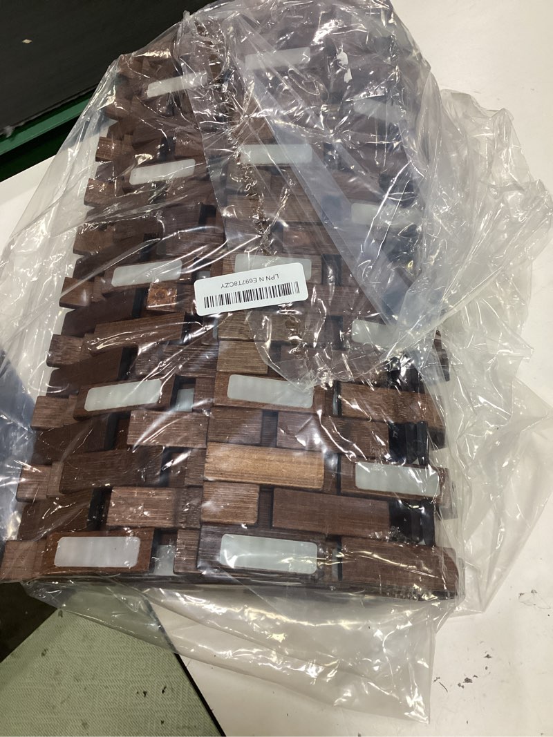 Condition photo showing Good Condition for bamboo bath mat bathroom runner long large rugs floor wood shower bathtub waterproof non slip accessories 16x48 inch easy to clean, walnut, 1 pc 16x 48 inch-1 pc walnut