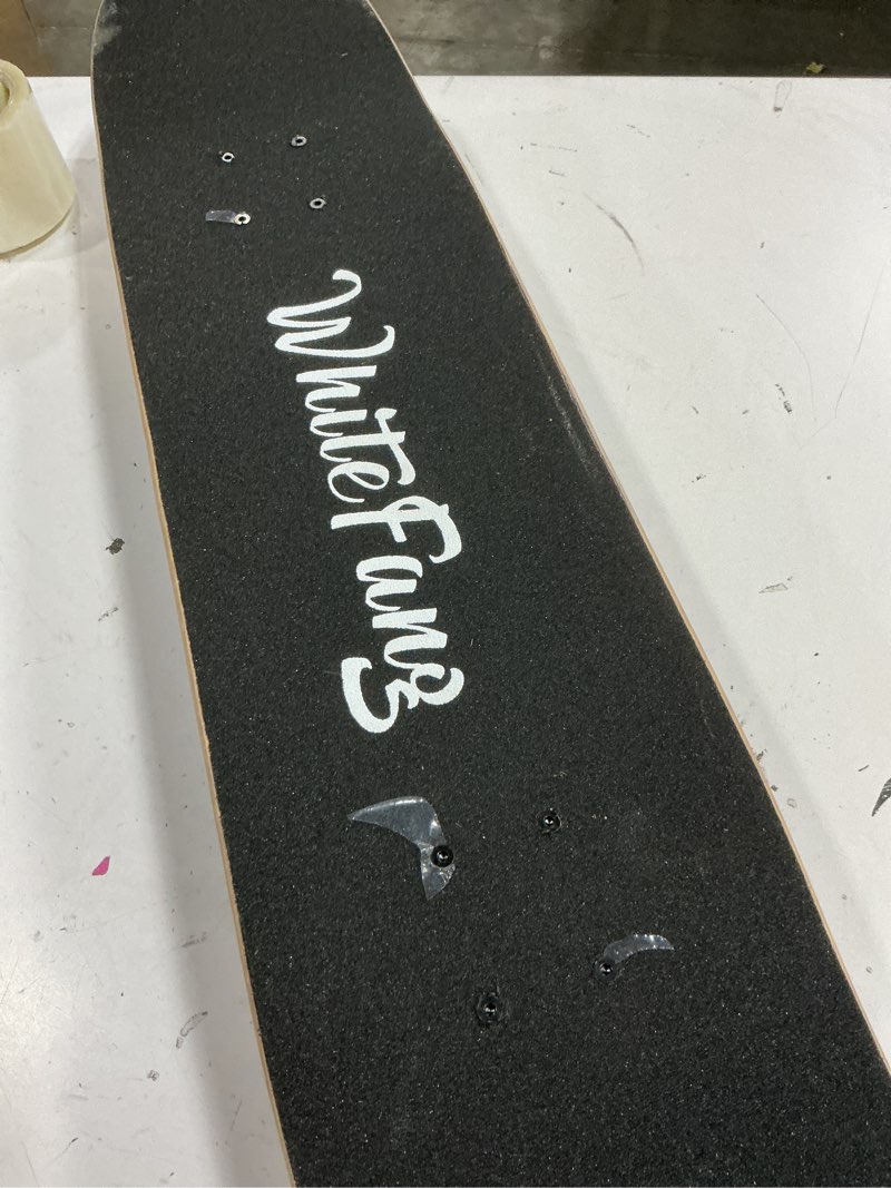 Condition photo showing Good Condition for whitefang skateboards for beginners, complete skateboard 31 x 7.88, 7 layer canadian maple double kick concave standard and tricks skateboards for kids and beginners testing