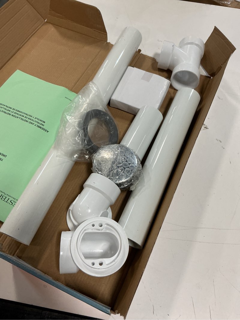 Condition photo showing Good Condition for Westbrass Universal Deep Soak PVC Bath Drain, D493244CHM-26, Polished Chrome Polished Chrome 1 Pack