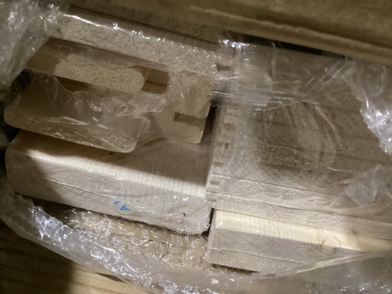 Condition photo showing Good Condition for possibly incomplete parts easelife 42in x 84in sliding barn door with 7ft barn door hardware kit & handle included,diy assemblely,easy install,interior rooms & storage closet,k-frame 42\\\"x84\\\" door + 7' track kita