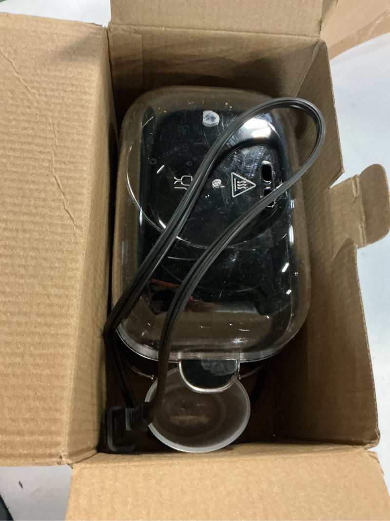 Condition photo showing Good Condition for elite gourmet digital egg cooker, 6 egg capacity, soft/medium/hard boiled, onsen tamago, poach & omelet, one-touch menu, audible alert on/off, auto shut-off, black 6 egg black