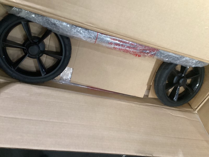 Condition photo showing New/Like New for Baby Jogger City Mini GT2 All-Terrain Double Stroller Jet Black Perfect for Newborn and Toddler Compatible with Britax Cybex Graco and Maxi Cosi Infant Car Seats Double Stroller Black