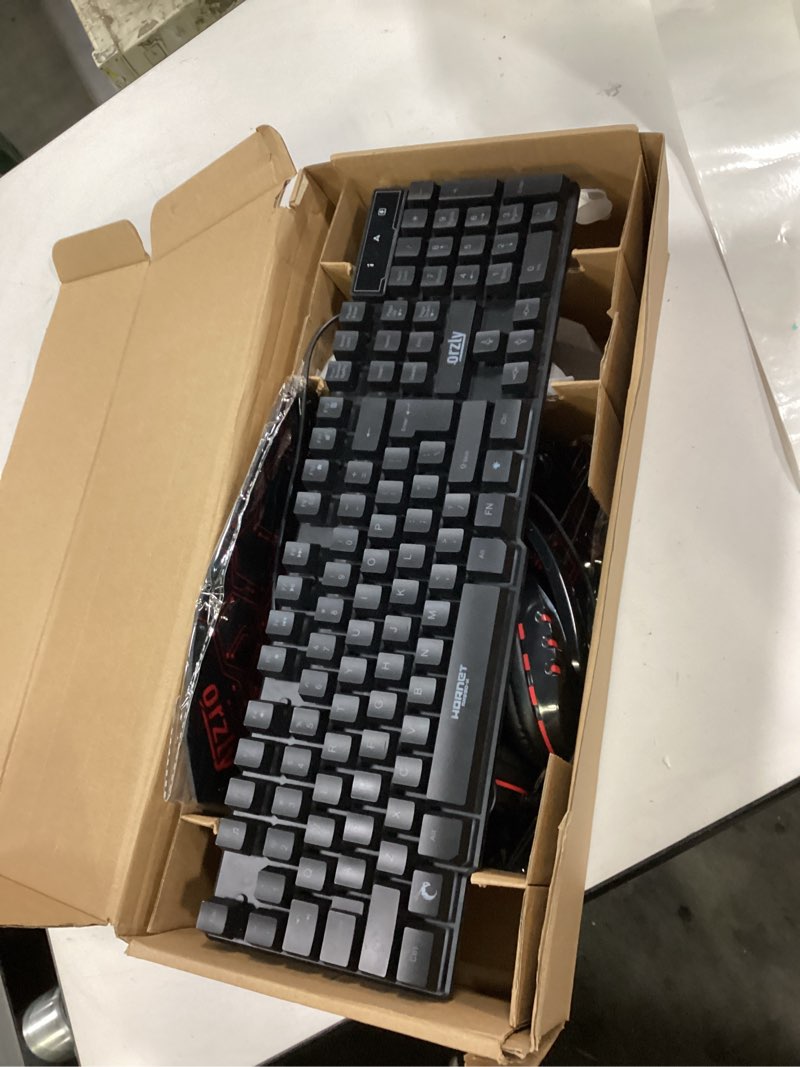 Condition photo showing New/Like New for Gaming Keyboard and Mouse and Mouse pad and Gaming Headset, Wired LED RGB Backlight Bundle for PC Gamers and Xbox and PS4 Users - 4 in 1 Edition Hornet RX-250 Black