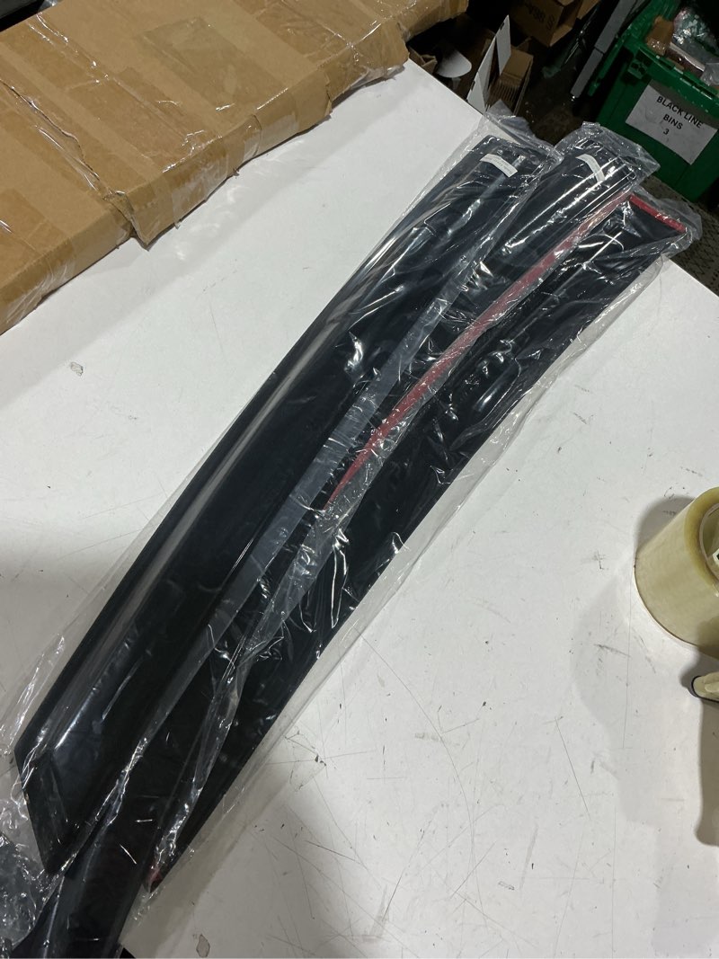 Condition photo showing As Is for tape-on side window vent visor deflectors rain guards for 2016-2021 honda civic 4-door sedan